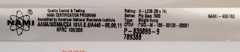 NAMI window sticker gives manufacturer id and other information - at InspectApedia.com
