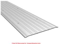 Aluminum door saddle (threshold) 1/4