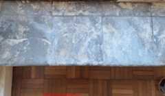 chipped ceramic tile on windowsill (C) InspectApedia.com Ally