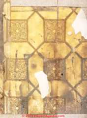 gold medallion flooring in Canada (C) InspectApedia.com Tammy