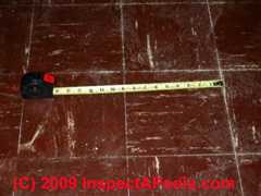 Asphalt asbestos floor tile (C) Daniel Friedman