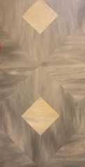 Cream Square pattern flooring (C) InspectApedia.com Erin