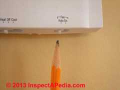 Thermostat COOL OFF HEAT settings explained