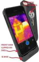 FLIR ONE thermal imaging camera clip-on for iPhone (Android coming) - contact http://www.flir.com