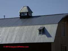 Metal roofing examples (C) Daniel Friedman