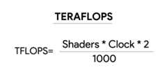 formula conocer teraflops