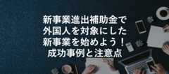 新事業進出補助金で外国人を対象にした新事業を始めよう!成功事例と注意点