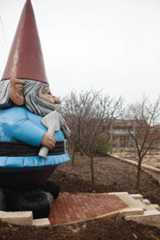 Reiman Gardens is currently home to the tallest gnome in the United States. As part of the celebration of garden ornaments, the Reimen Gardens sent gnomes to 22 organizations in Ames to decorate and send back. These gnomes will be painted and then hidden around the gardens to complement the larger, currently nameless, gnome. Photo: Rashah McChesney/Iowa State Daily