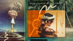 French Polynesia nuclear testing collage