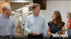 BUSH LAUNCHES FIRST TELEVISION AD OF THE CAMPAIGN