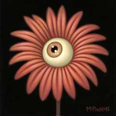 Tara  McPherson -  <strong>The Day's Eye (Daisy)</strong> (2010<strong style = 'color:#635a27'></strong>)<bR /> oil on linen, stretched over panel,  9 x 9 inches  (22.86 x 22.86 cm)