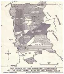 Ethnolinguistic groups of northern Ghana (Goody 1954: 3)