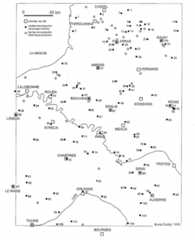 Fig. 9 : Les ateliers de potiers “ du Bassin parisien et des plaines du Nord de la Gaule ”