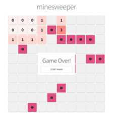 minesweeper gameover