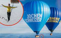 World's HIGHEST altitude slackline