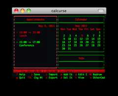 calcurse screenshot