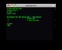 taskwarrior screenshot