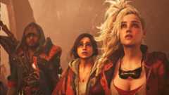 Hunters look up at the sky.