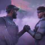 Snake and Sam shake hands.