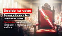 Revisa los candidatos y sus planes de gobierno