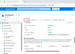Screenshot that shows the lab overview page with the Add button.