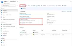 Screenshot that shows the R D P and S S H connection options on a VM Overview page.