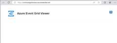 Screenshot that shows the Event Grid Viewer sample app.