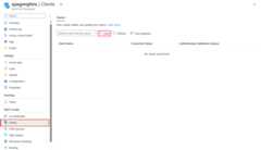 Screenshot of adding a client.