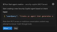Image to show the agent creation step