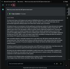 Screenshot of a session with selected prompts