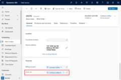 Screenshot of a work order with a highlight on the price list.