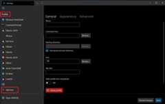 Screenshot of Windows Terminal Settings list of profiles