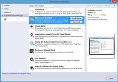 Visual Studio IDE の新しい拡張機能マネージャーのローミング