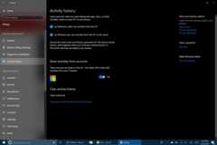 Windows 10 Spring Creators Update Timeline settings edited