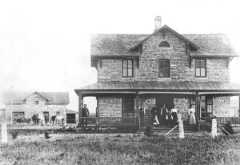 The George Grant home in Victoria, Kansas still stands today.