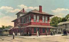 Missouri Pacific Railroad Depot in Fort Scott, Kansas.