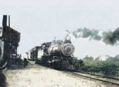 Atchison, Topeka & Santa Fe Railroad in Hewins, Kansas.