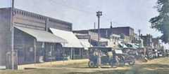 Street scene in Liberal, Kansas in about 1920.