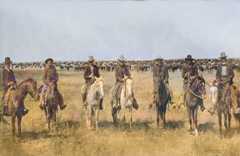 A western roundup near Liberal, Kansas.