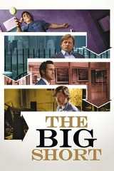 movie poster. four arrows each with a main character pointing to the moview title the Big Short