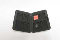 Image of case containing micro-SD card and adapter