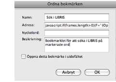 Gör ett bokmärke