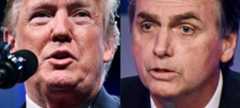 Ex presidente de Estados Unidos, Donald Trump y el candidato a la presidencia de Brasil Jair Bolsonaro. Foto de archivo LD.