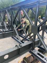 Hrvatski vojnici izgradili lansirni most u Sloveniji