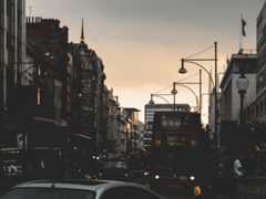 Twilight in the streets