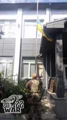 Ukrainian military in Borshivka of Kharkiv region