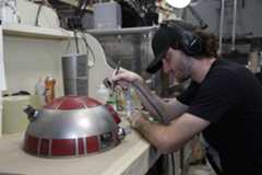 KP-1's head being painted