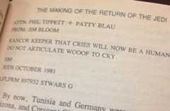 making of return of the jedi page