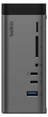 Belkin Connect 11-in-1 GaNドック(150W) 3画面4K拡張 USB PD最大96W出力 高速10Gbps データ転送 USB-C/HDMI映像出力 microSD/SDカードスロット 8K@30Hz / 4K@120Hz 電源内蔵 1Gbpsイーサネットポート オーディオジャック MacBook PC タブレット Dell スマホ他対応 INC020qcSGY