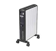 De'Longhi (デロンギ) マルチダイナミックヒーター MDHU15-BK 電気ヒーター ゼロ風暖房 節電 直感操作クリックノブ リモコン付き 表面温度約60℃ 節電 [10-13畳] [ピュアホワイト×マットブラック] デロンギファミリー…